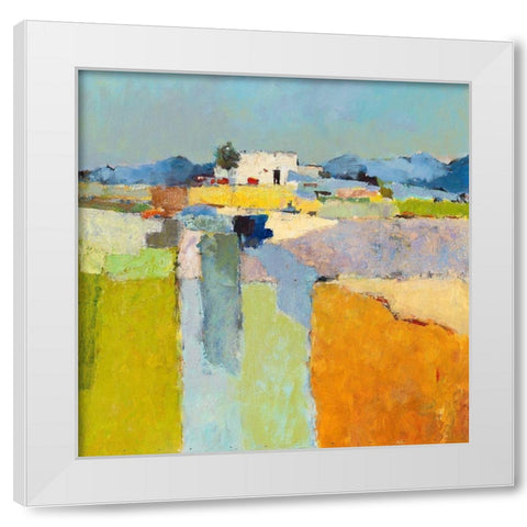 Mirabel II White Modern Wood Framed Art Print by Groenhart, Jan