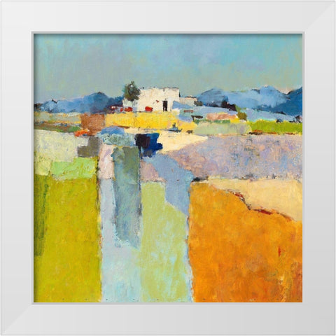 Mirabel II White Modern Wood Framed Art Print by Groenhart, Jan