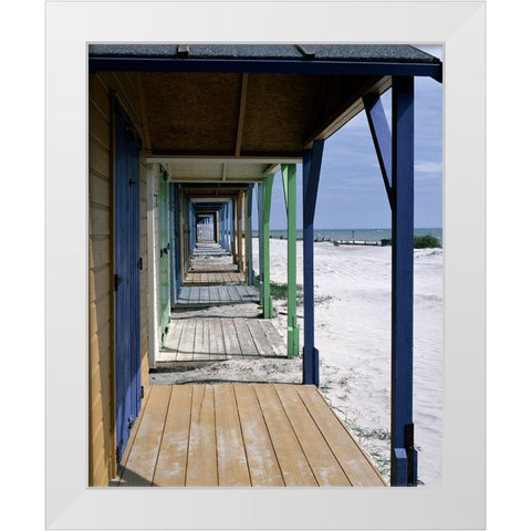 Ocean Views White Modern Wood Framed Art Print by Copeland, Gill