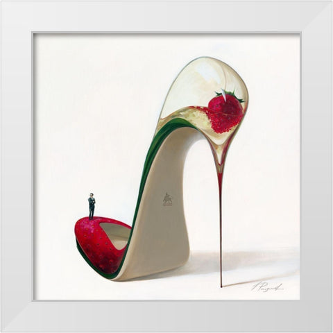 Frizzante White Modern Wood Framed Art Print by Panasenko, Inna