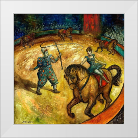 L ecuyere II White Modern Wood Framed Art Print by Wittwe, Betty