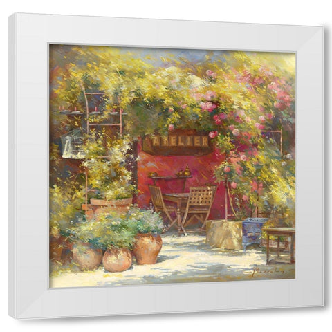 L atelier White Modern Wood Framed Art Print by Messely, Johan