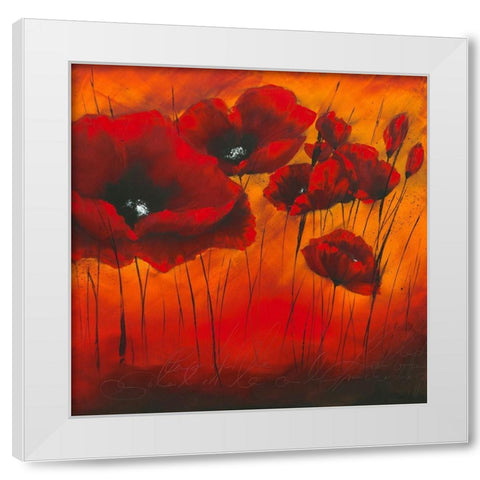 Quand l amour fleurit II White Modern Wood Framed Art Print by Zacher-Finet, Isabelle