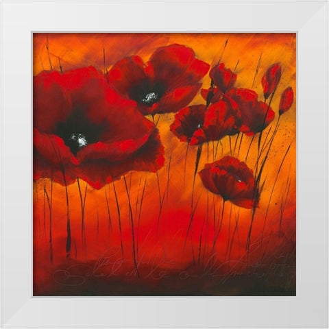 Quand l amour fleurit II White Modern Wood Framed Art Print by Zacher-Finet, Isabelle