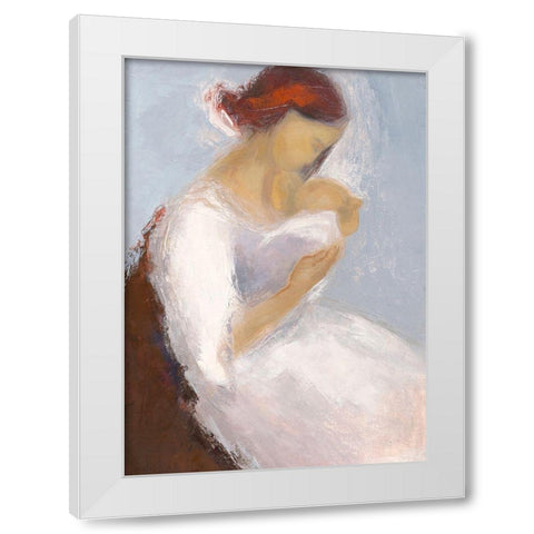 Maternite II White Modern Wood Framed Art Print by Parise, Chantal
