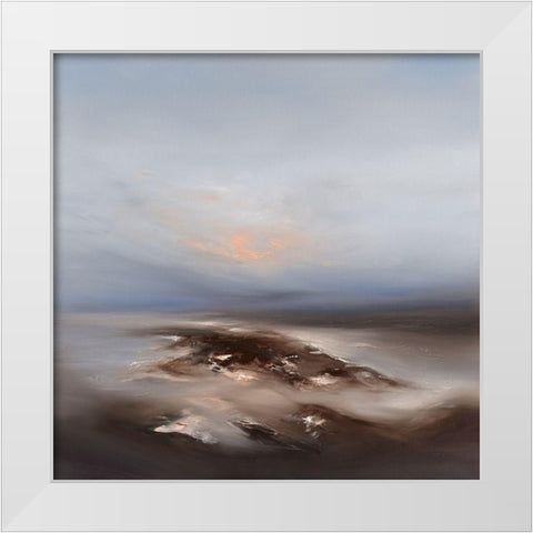 Darkness Descends I White Modern Wood Framed Art Print by Bennett, Paul