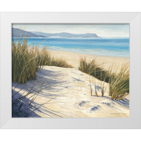 Afternoon Dunes White Modern Wood Framed Art Print by Atkinson, Caroline