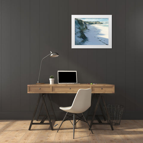 Bay I White Modern Wood Framed Art Print by Atkinson, Caroline