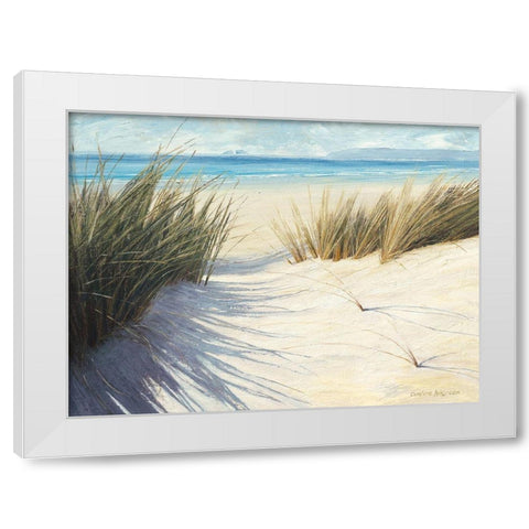 Dune Pathway White Modern Wood Framed Art Print by Atkinson, Caroline