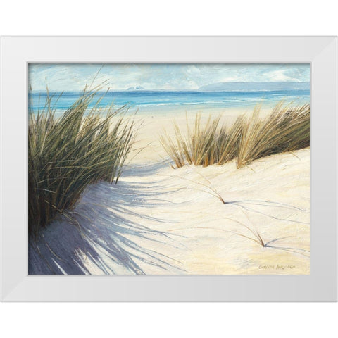 Dune Pathway White Modern Wood Framed Art Print by Atkinson, Caroline