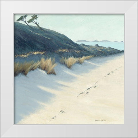Bay Shadows White Modern Wood Framed Art Print by Atkinson, Caroline