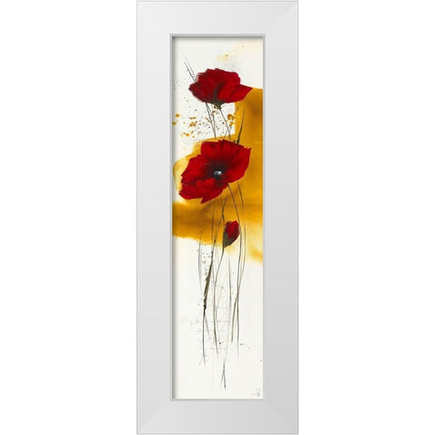 Liberte fleurie IV White Modern Wood Framed Art Print by Zacher-Finet, Isabelle