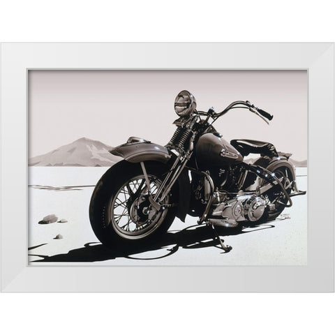 Desert Stone White Modern Wood Framed Art Print by Tempier, Guy