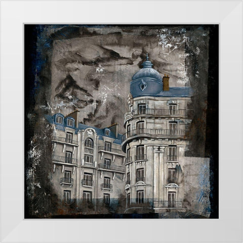 Facade II White Modern Wood Framed Art Print by Cadoret, Virginie