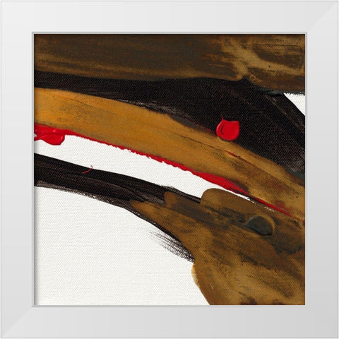 Ohne Titel I White Modern Wood Framed Art Print by Decker, Regina