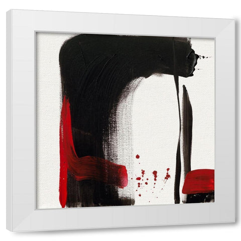 Ohne Titel III White Modern Wood Framed Art Print by Decker, Regina