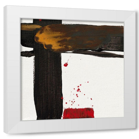 Ohne Titel VI White Modern Wood Framed Art Print by Decker, Regina
