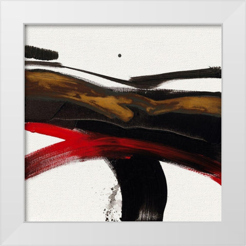 Ohne Titel IX White Modern Wood Framed Art Print by Decker, Regina