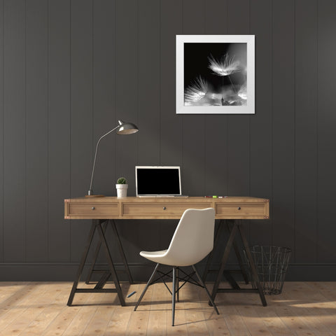 Summerstorm White Modern Wood Framed Art Print by Steger, Uwe