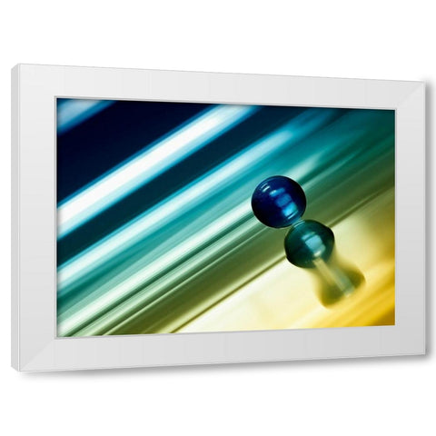 Dynamik White Modern Wood Framed Art Print by Steger, Uwe