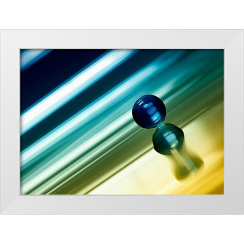 Dynamik White Modern Wood Framed Art Print by Steger, Uwe