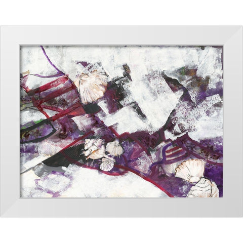 Strandgut White Modern Wood Framed Art Print by Dreyer, Ingeborg