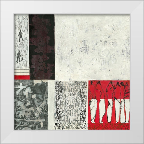 Es passt White Modern Wood Framed Art Print by Molfenter, Erika