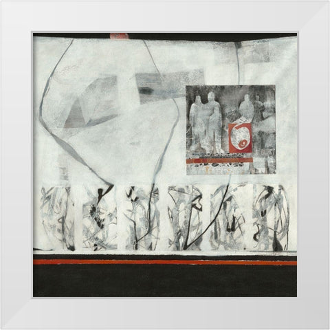 Aufstellung I White Modern Wood Framed Art Print by Molfenter, Erika