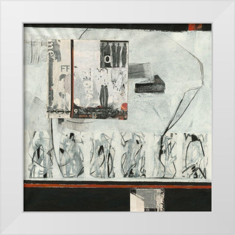 Aufstellung II White Modern Wood Framed Art Print by Molfenter, Erika