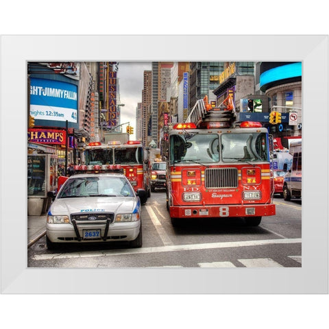 First Scene White Modern Wood Framed Art Print by Terrible, Aurelien