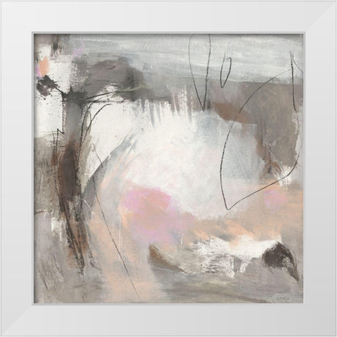 Aufschwung White Modern Wood Framed Art Print by Schafer, Jenny