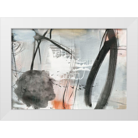 Abgewandelt White Modern Wood Framed Art Print by Schafer, Jenny