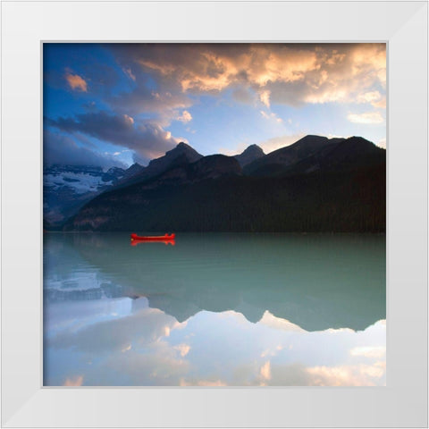 West Alberta - Silence White Modern Wood Framed Art Print by Brommelhorster, Ulf