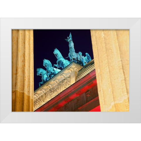 Quadriga I White Modern Wood Framed Art Print by Fischer, Rolf