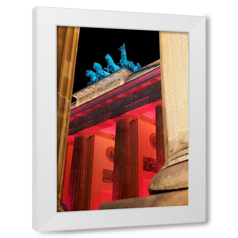 Quadriga II White Modern Wood Framed Art Print by Fischer, Rolf