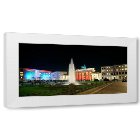 Pariser Platz I White Modern Wood Framed Art Print by Fischer, Rolf