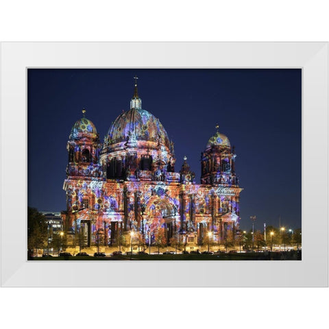 Dom White Modern Wood Framed Art Print by Fischer, Rolf