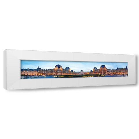 Paris Louvre White Modern Wood Framed Art Print by Fischer, Rolf
