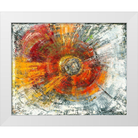 Explosion White Modern Wood Framed Art Print by Arns-Muller, Monika