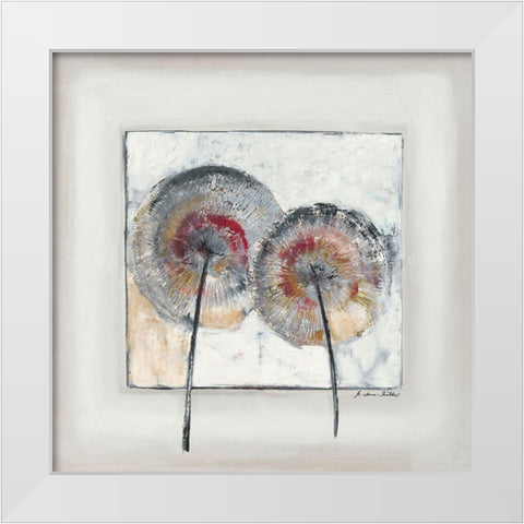 Pusteblumen White Modern Wood Framed Art Print by Arns-Muller, Monika
