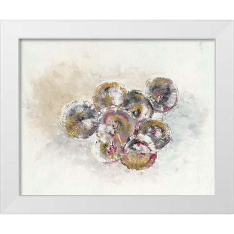 Dynamik White Modern Wood Framed Art Print by Arns-Muller, Monika