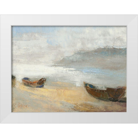 Rivage Corse White Modern Wood Framed Art Print by Parise, Chantal