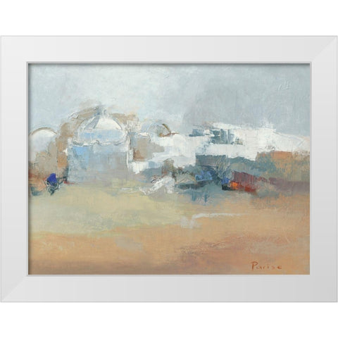 Village du sud White Modern Wood Framed Art Print by Parise, Chantal