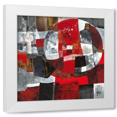 Regard planetaire White Modern Wood Framed Art Print by Jadis