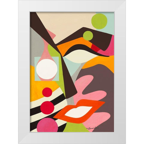 La lumiere White Modern Wood Framed Art Print by Brand, Valerie