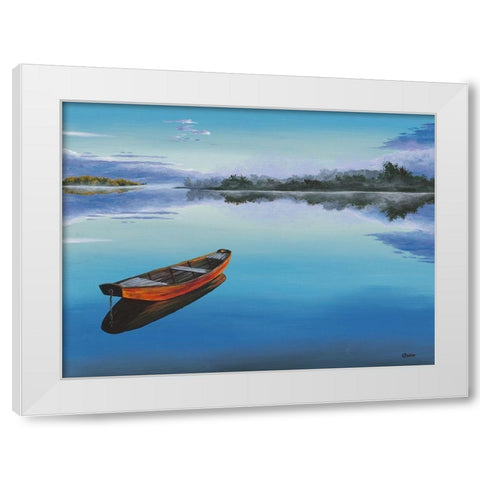 Ruhe am Morgen White Modern Wood Framed Art Print by Richter, Cornelia