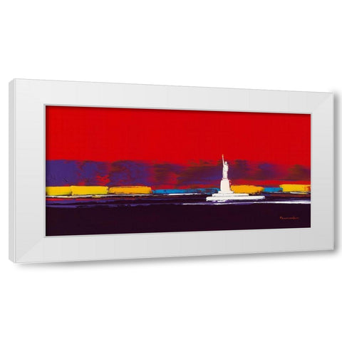 New York I White Modern Wood Framed Art Print by Fontdeville, Guy