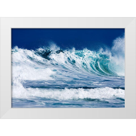 North Shore White Modern Wood Framed Art Print by Westfield, Wim