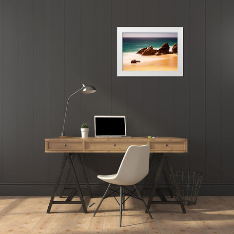 Los Cabos White Modern Wood Framed Art Print by Westfield, Wim