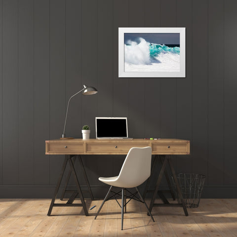 Baja California White Modern Wood Framed Art Print by Westfield, Wim